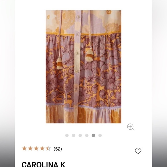 Vall Maxi by Carolina K - Isidora Purple Peonies Dress - Picture 2 of 4